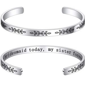 Bridesmaid Cuff Bracelet Gift for Wedding Party